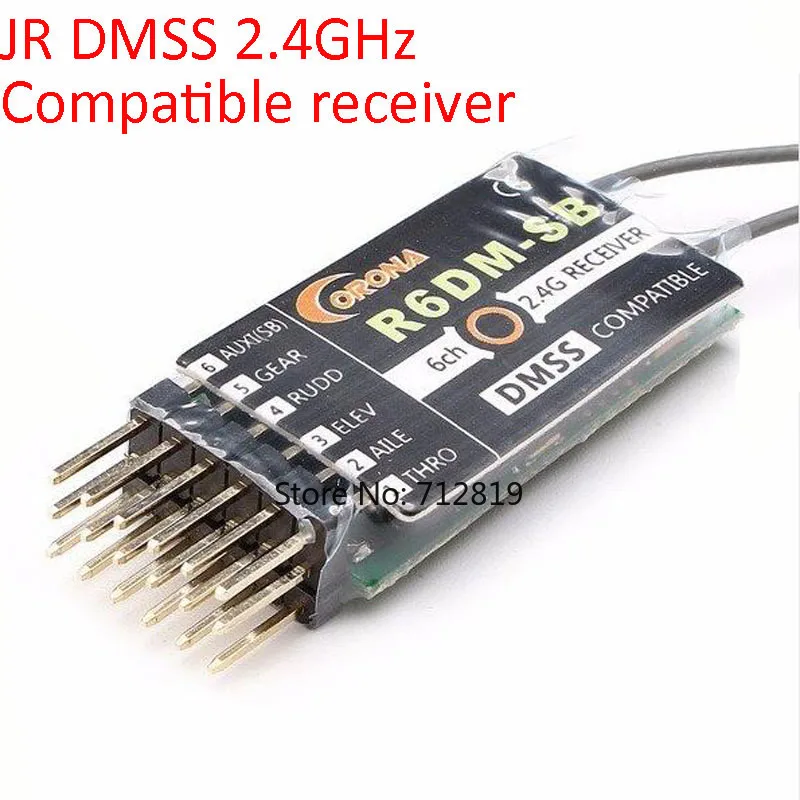 Corona 2.4Ghz Jr Dmss Comoatible Ontvanger R4DM R6DM-SB R8DM Met S.Bus Ondersteuning Voor XG6 XG7 XG8 XG11 Rc Radio Zender