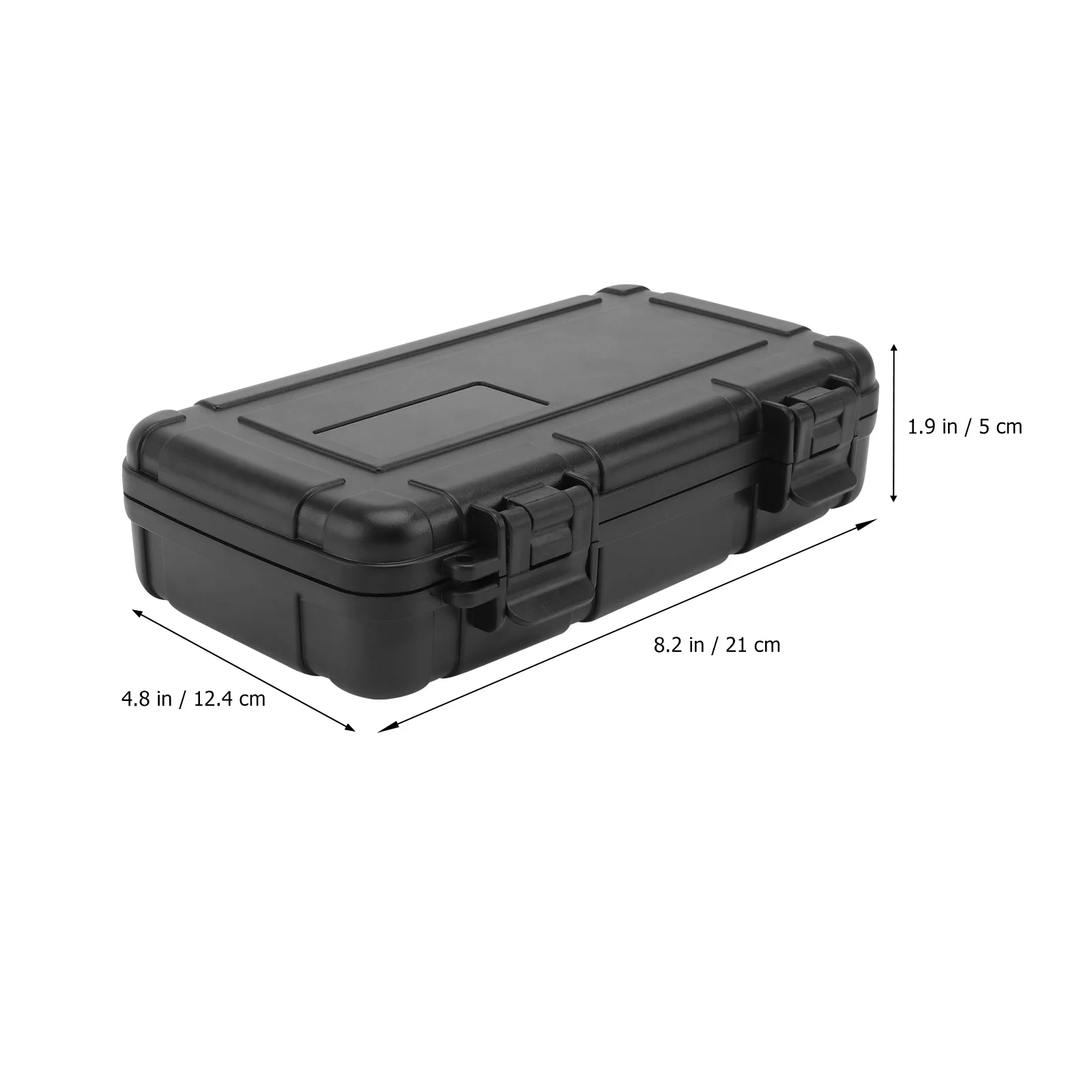 

1 шт. водонепроницаемый ящик для инструментов, черный портативный чехол для хранения сигар, бытовые инструменты для ремонта, силиконовое уплотнение высокой плотности, защита от ржавчины