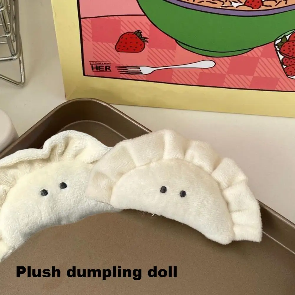 Kawaii Stuffed Dumpling Doll Cartoon Cute Plush Doll Birthday Gift Dumpling Plush Toy Keyring Backpack Charm For Girls Key Chain