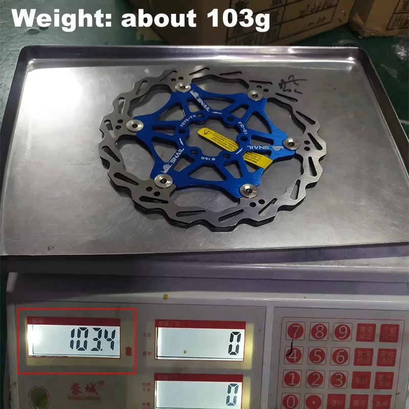 Bicycle Disc Brake Pads 160 180 203 Mm Aluminum Alloy 6 Nail Rotor Mtb Road Bike Floating Discs Outdoor Cyling  Accessories
