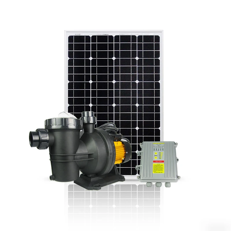 48VDC 500W Brushless DC Solar Powered Water Pump for Swimming Pool MPPT Controlling Technology with Low Pressure