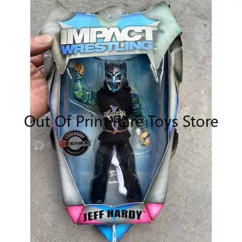 Original Limited Edition Glow in The Dark Jeff Hardy Action Figure Collectible Model Toy WWE Wrestler Statue Birthday Gift