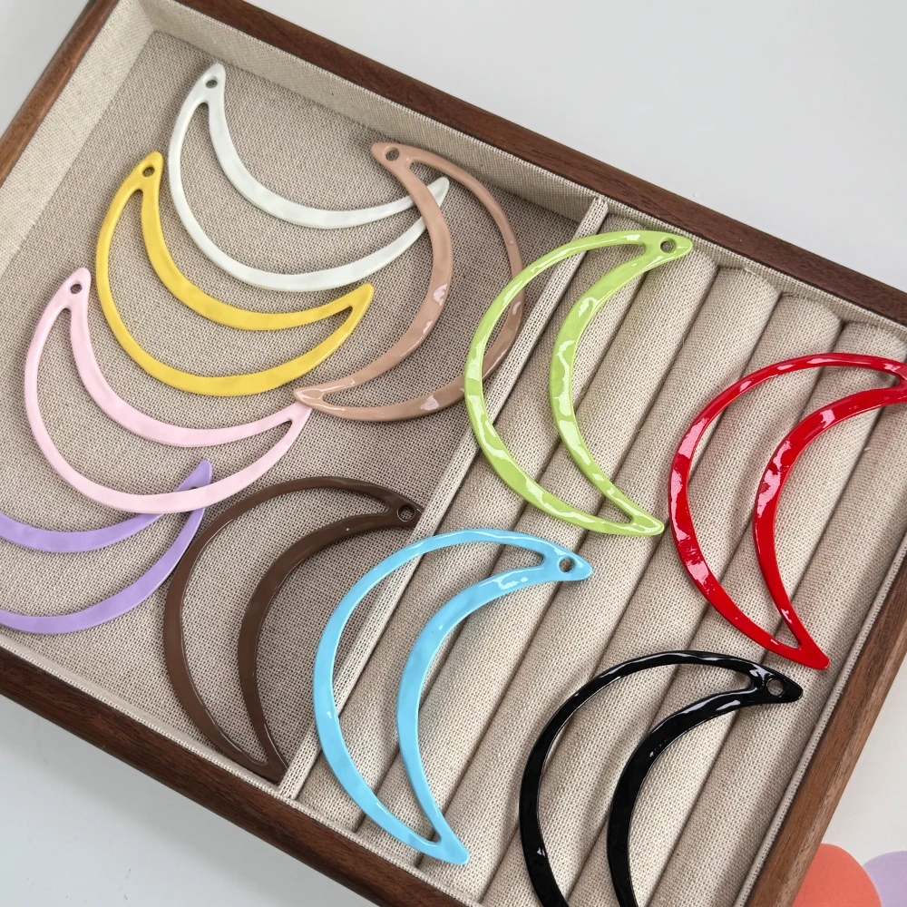 

Cordial Design 50Pcs 32*73MM Key Bag Pendant/Alloy/Paint Effect/Moon Shape/Jewelry Findings & Components/Hand Made #195364