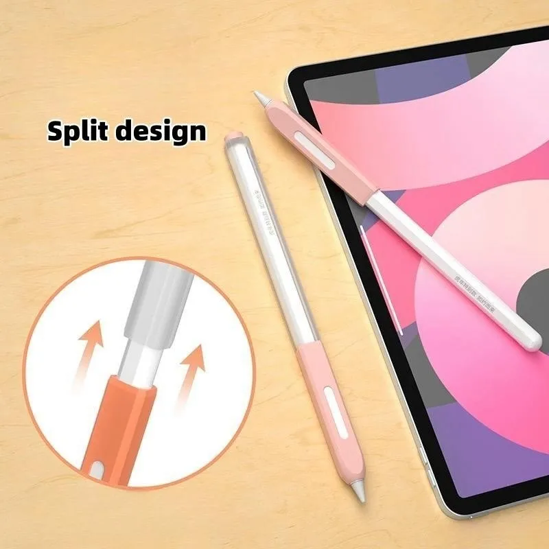 Feder mäppchen für Apfels tift 2. Generation oder Bleistift Pro Tablet Stylus Schutzhülle Silikon stoß feste Hüllen transparent