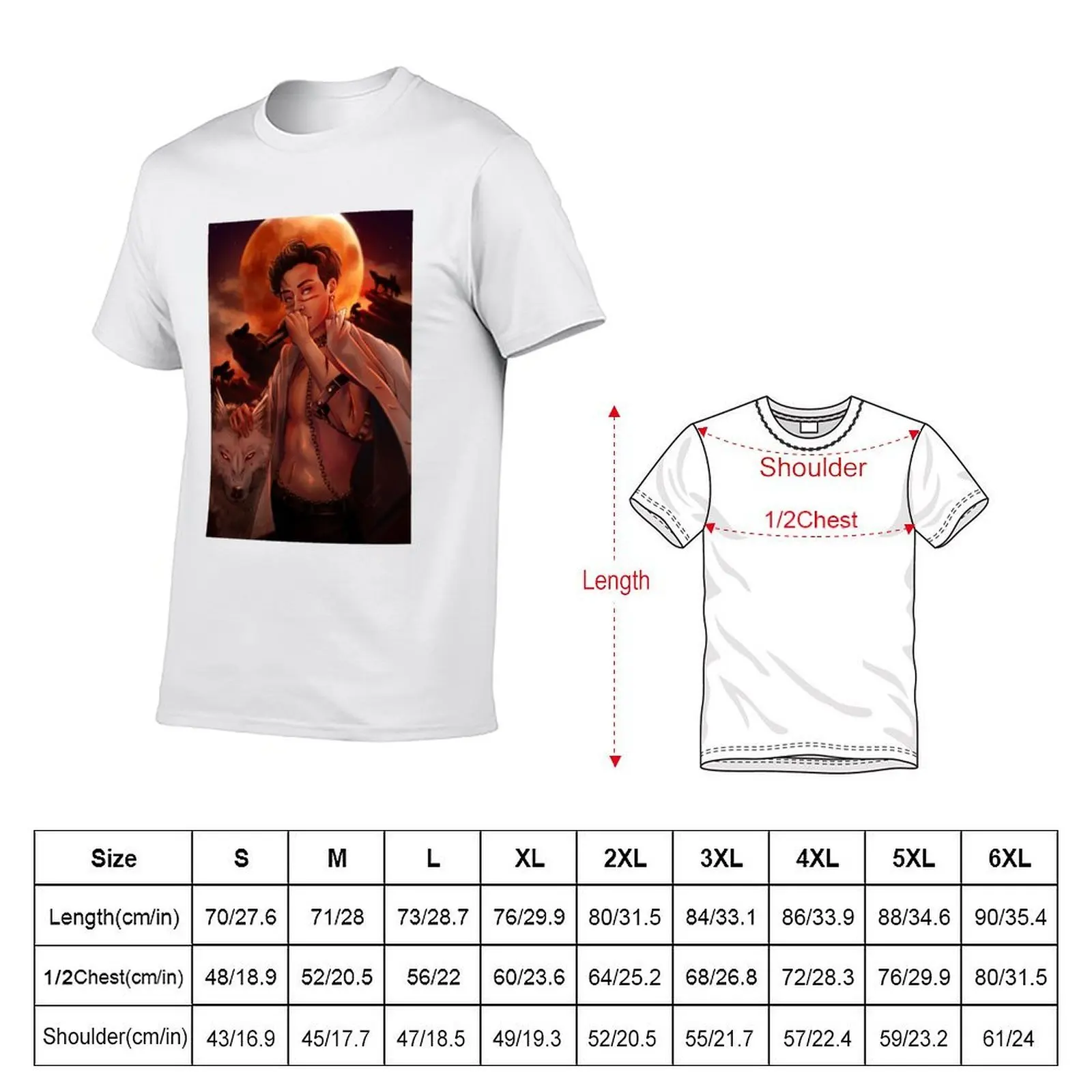 We howl in harmony- Bangchan T-Shirt men t shirt cotton 100% t shirts for man pack white t shirt man