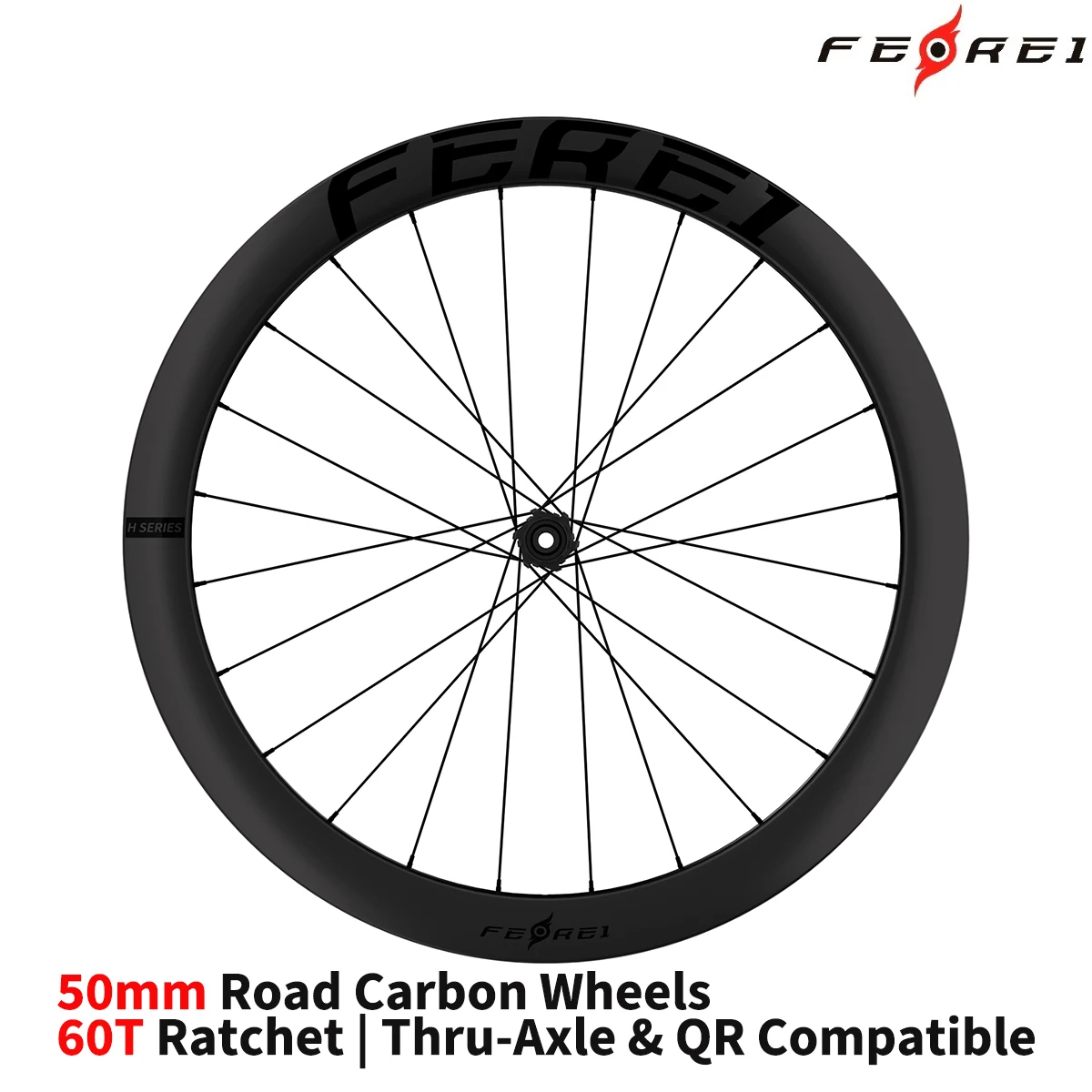 STLF Ferei الكربون العجلات UCI المعتمدة 700C لايحتاج مكبح قرصي الطريق الدراجات 24 ثقوب مركز قفل عجلات 40-60 مللي متر عمق الحافة