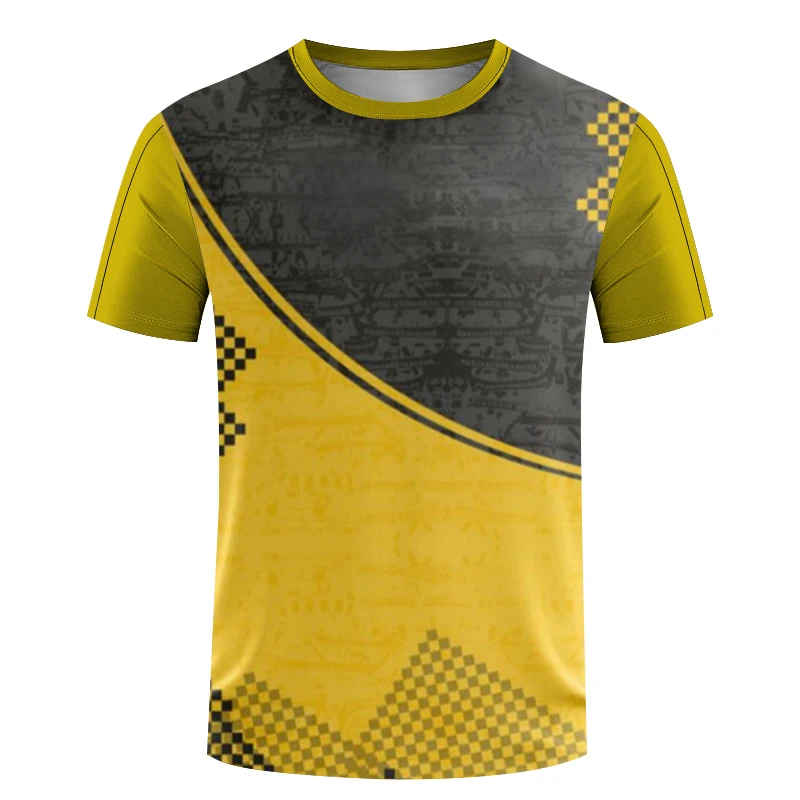 T-shirt stampata da uomo t-shirt Fitness ultrasottile ad asciugatura rapida estate Outdoor Running Top da Badminton da donna traspirante a maniche