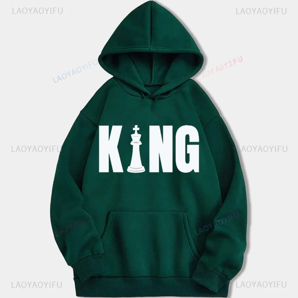 New Arrival Chess King Chess Novelty Player Printed Pullovers Fashion Casual Streetwear Hip-hop Hipster Winter Hot Sale Hoodies