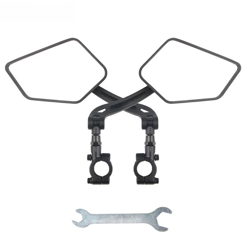 HD Glass Lens Bicycle Rearview Mirror 360° Rotatable Bike Motorcycle Scooter Reflector Mirror Adjustable Cycling Accessories