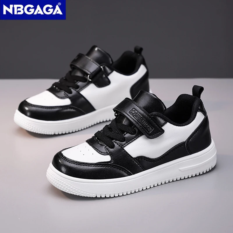 

White Boys Sneaker Children Shoes PU Leather Casual Sports Kids School Walking Footwear Tennis Kids Shoes for Girl