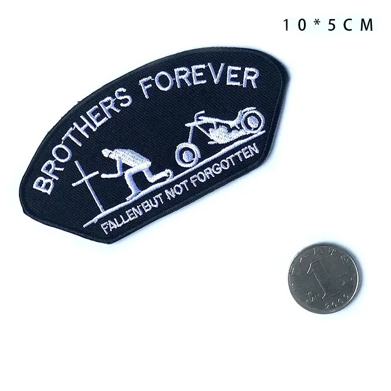 English Letter Badge Armband Cloth Sticker European and American Style Forever Brother Good Day Adhesive Patch Pride Punk