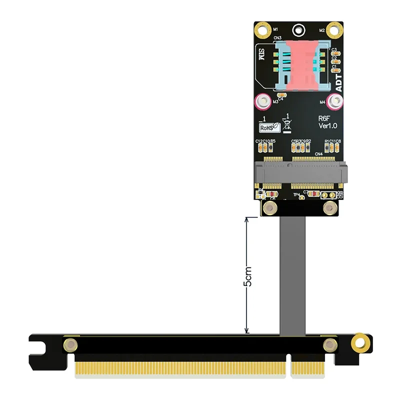 PCIe 3.0 X16 To Mini Pcie Extension Cable for MiniPCIe Wireless Network Card Mpcie Adapter Converter Cable Gen3 8G/bps