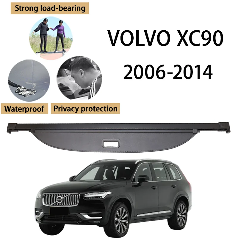 

For Volvo 06-21 XC90 Trunk Cargo Cover Retractable Privacy Screen Luggage Shield Waterproof Parcel Rack Accessories Para Auto