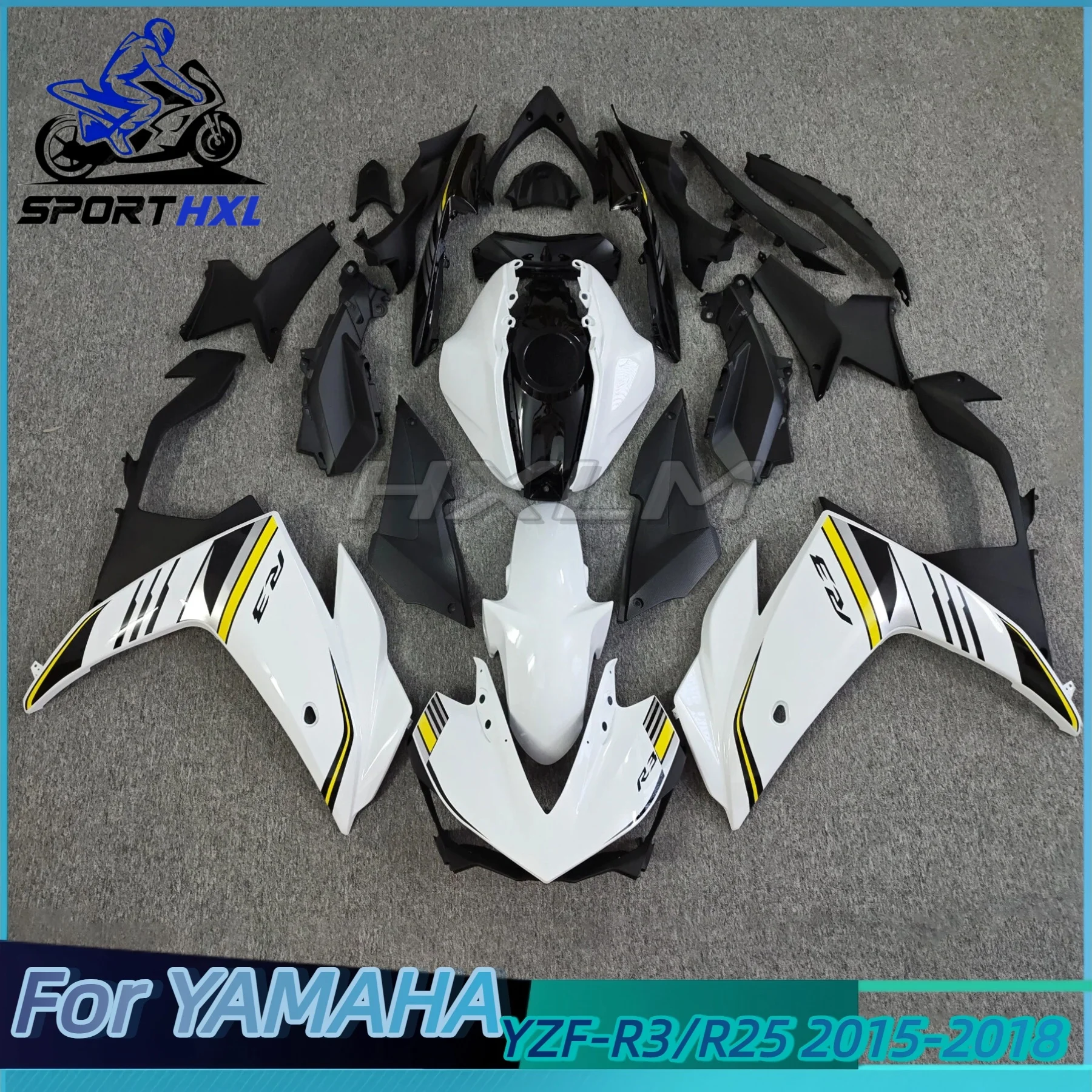 

The new ABS fairing fits the motorcycle For Yamaha R25 R3 2015 2016 2017 2018 body kit shell