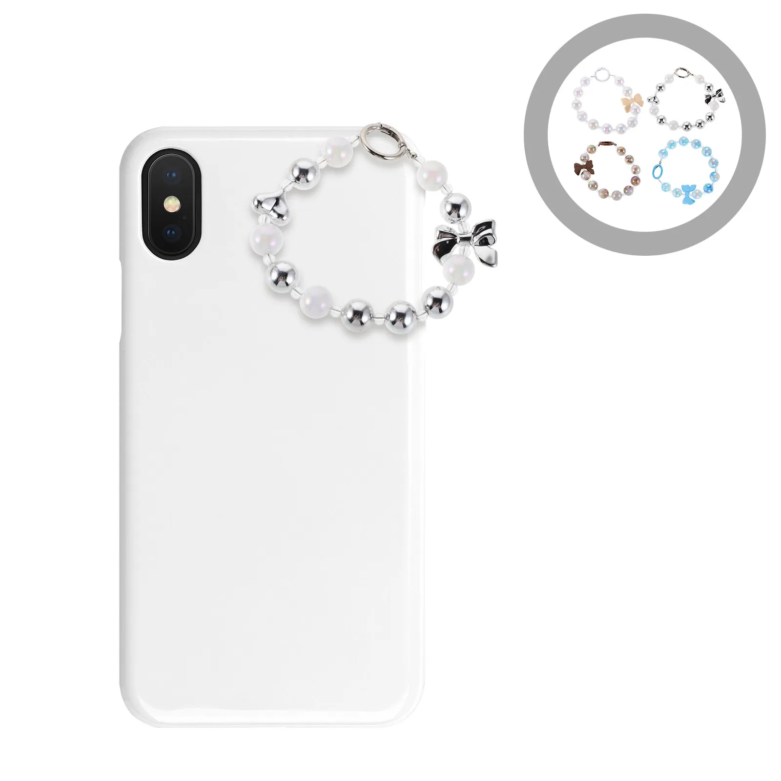 4Pcs Beaded Phone Charm Lanyard Stylish Lightweight Cell Phone Strap for Bags Keys Phones Universal Mobile Accessory Wrist Strap