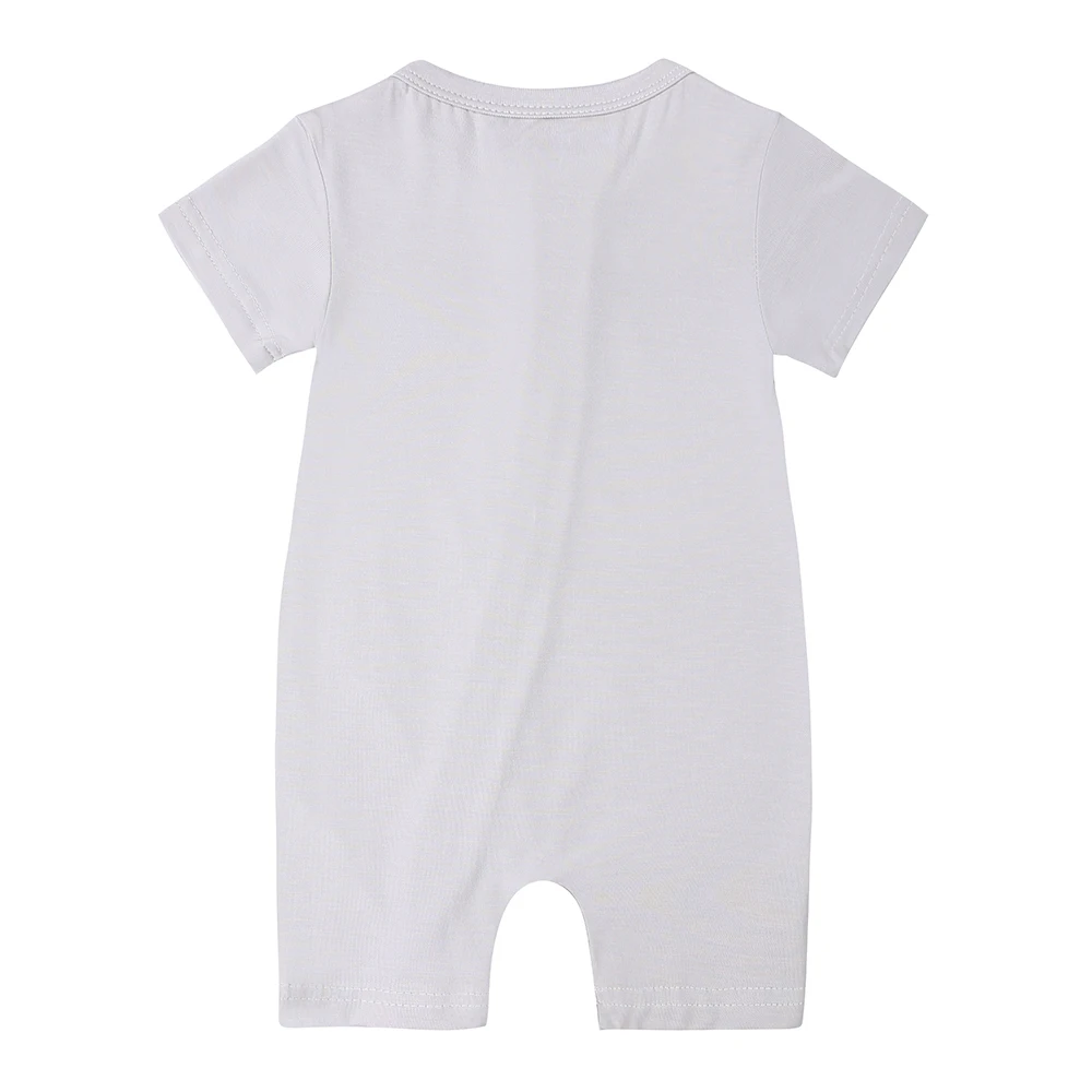 2026 Sommer Neugeborenen Baby Jungen Mädchen Strampler Bambusfaser Kleidung Kurzarm Atmungsaktiver Pyjama Säuglings-Overall Kleinkind-Strampler – Detail 5