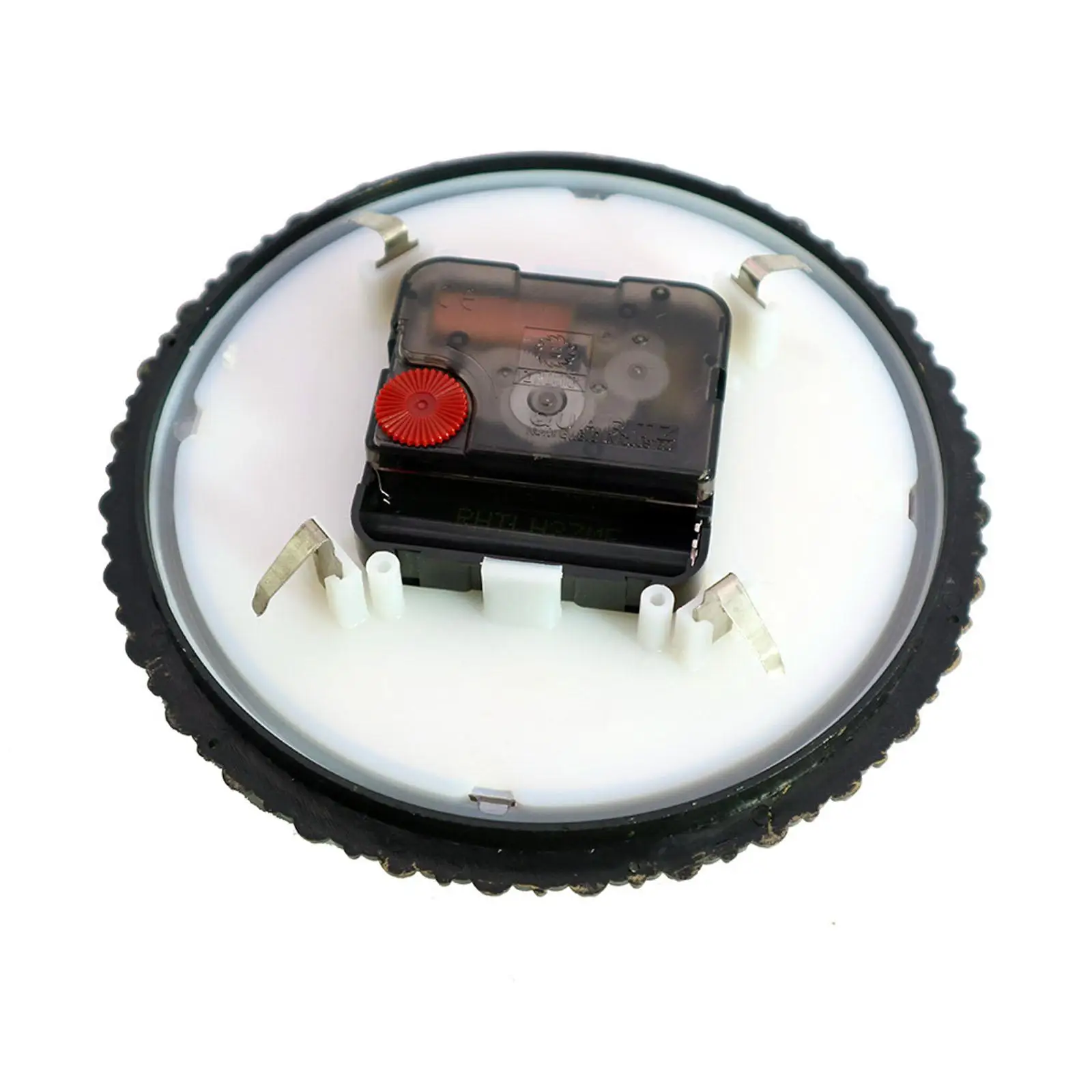 Round Clock Insert Metal Roman Numeral Antique Quartz Clock Mechanism for Desk and Table Clock Replacement DIY