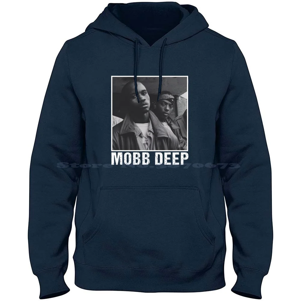 Poster Two Rapper Talent From New York 100% Pure Cotton Hoodie Tshirt Mobb Deep American Hip Hop New York City Prodigy Havoc