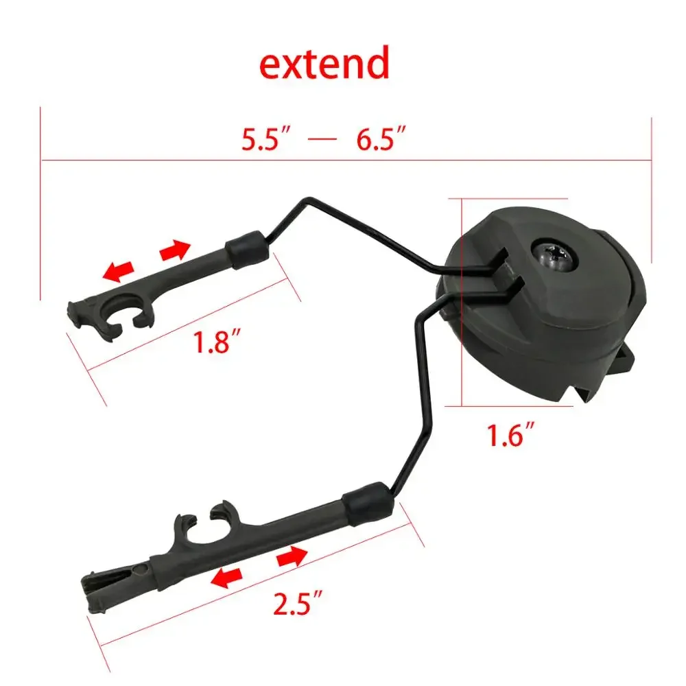 COMTA Tactical Headset ARC Rail Adapter for Helmet Bracket Airsoft Headset Shooting Earmuffs COMTA I II III Headphone