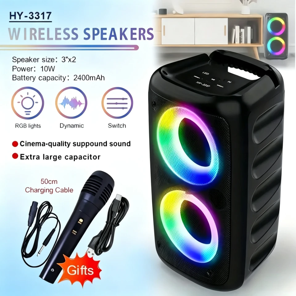Musical Instrument Balalaika - Wireless Karaoke Bluetooth Speaker Subwoofer Portable