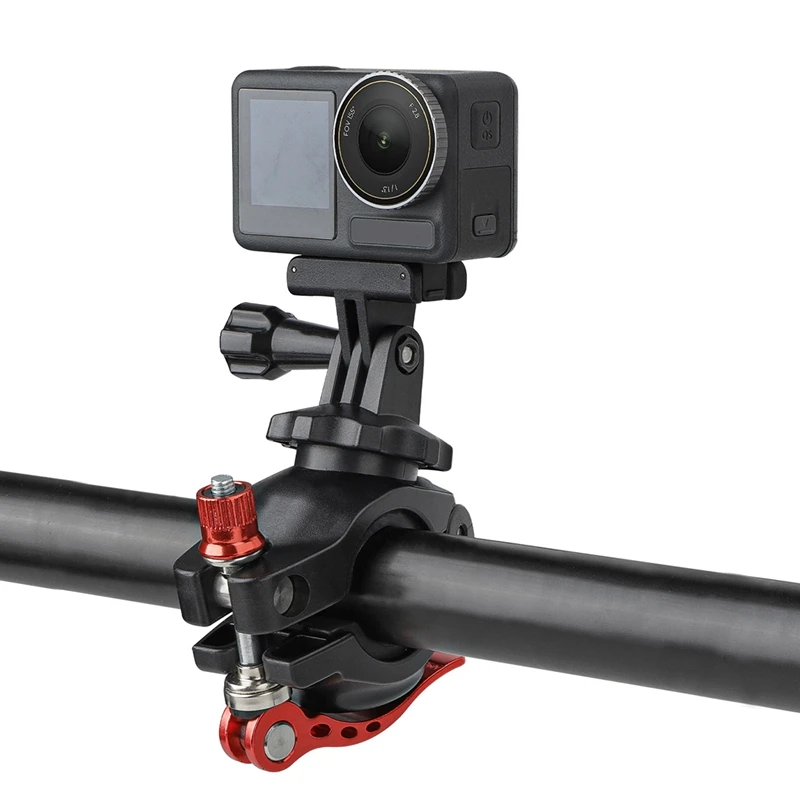 For Action4/GoPro12 Bicycle Clamp 360 Degree Rotating Multi-Tube for AirTag Multi-Function Portable Holder