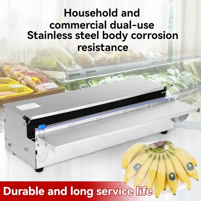 

【Best-selling】Plastic Wrap Baler Commercial Packaging Supermarket Vegetles And Fruits Sealing Hine Small Large Cutting Hine