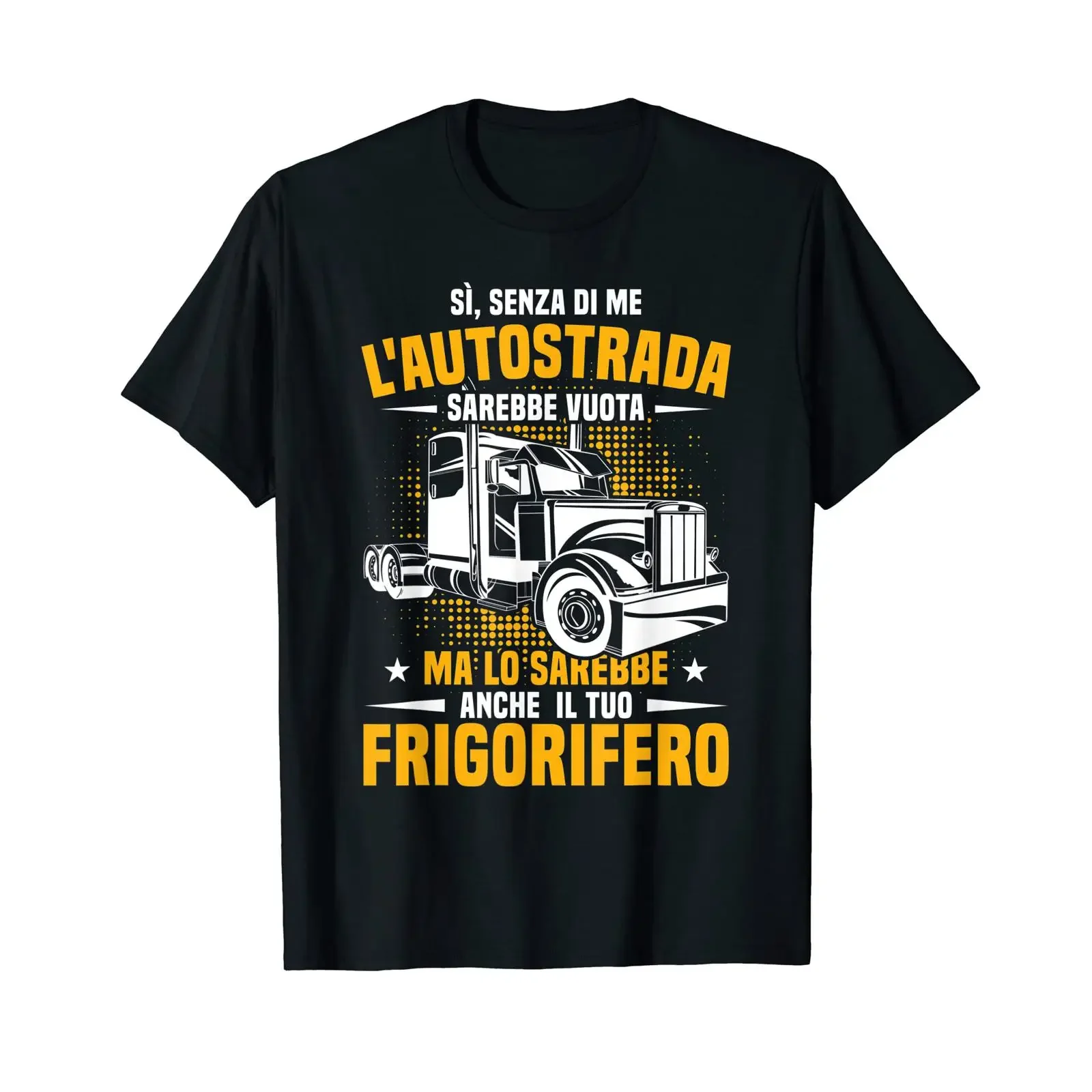 Men's Funny Without Me The Highway Would Be Empty Truck Driver T Shirt vintage Washed Soft Versatile streetwear Breathable