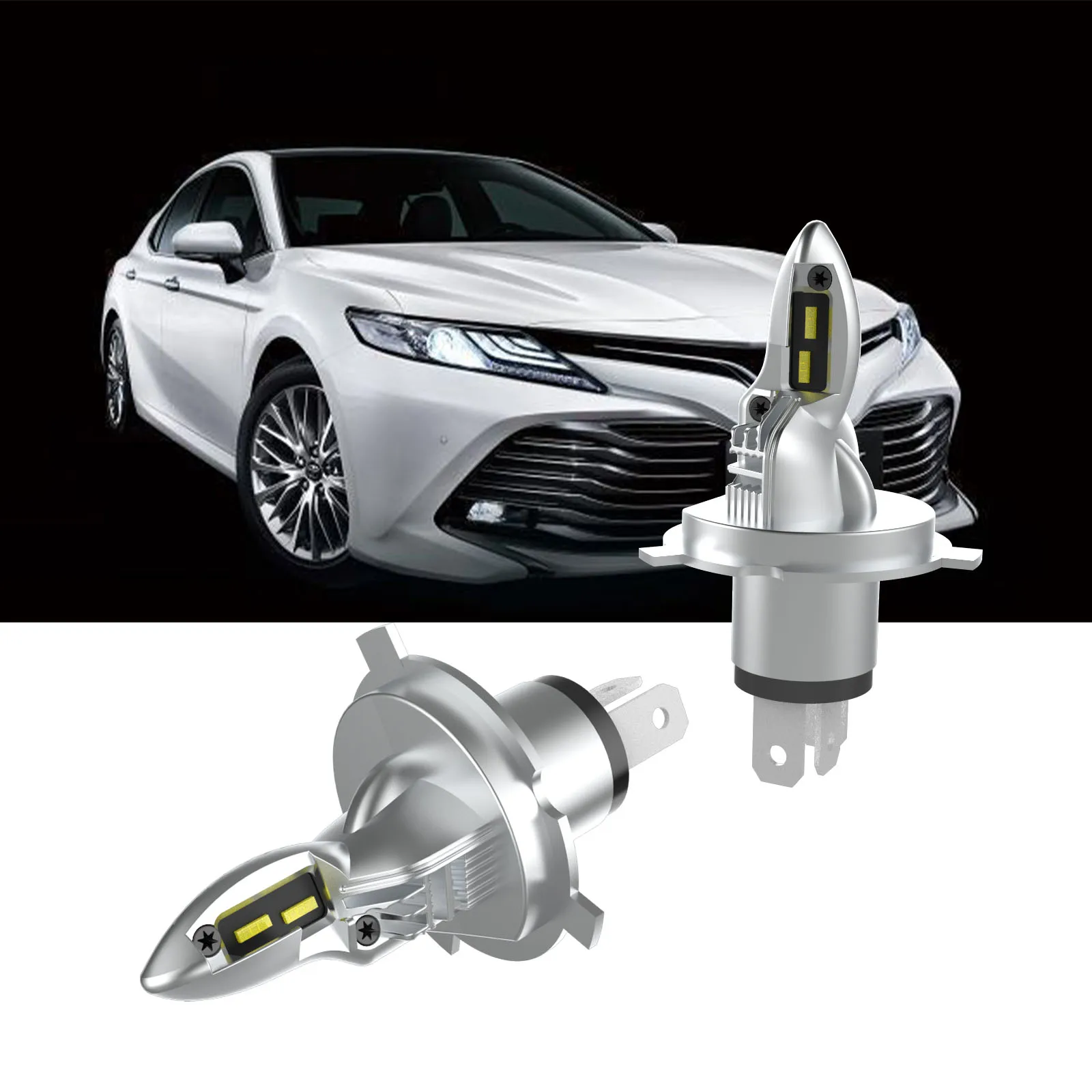 110W H4 LED Headlight Bulb Super Bright 12V 11000LM 6500K Can bus CSP High Low Beam Fog Lights Waterproof White Aluminum