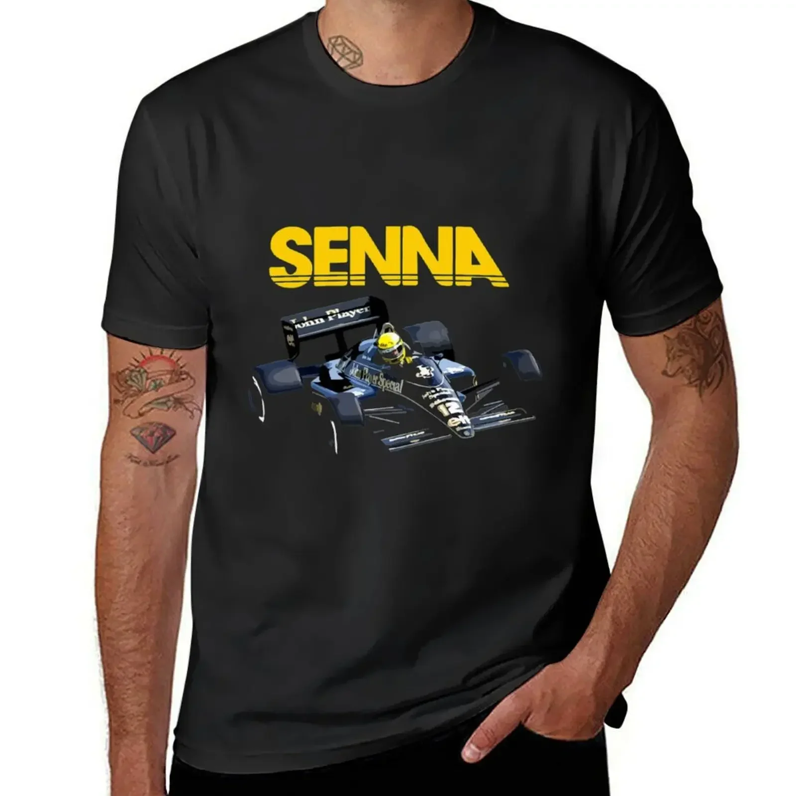 

Ayrton Senna 97T John Player Livery T-Shirt customs design your own quick-drying animal prinfor boys T-shirts for men cotton