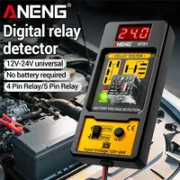 ANENG RT01 Car Battery Voltage Detector Diagnostic 11-25V Aermotor Repair 4/5 Foot Socket Relay Tester Analysis Diagnostic Tool