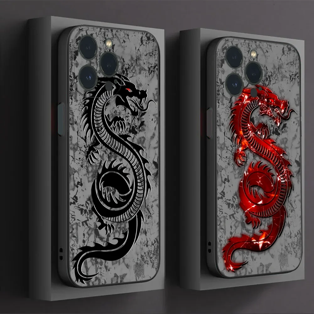 

Dragon Totem Phone Case For IPhone16 15 14 13 12 Mini 11 Pro XS Max X XR SE5 6 7 8 Plus Soft Silicone Cover