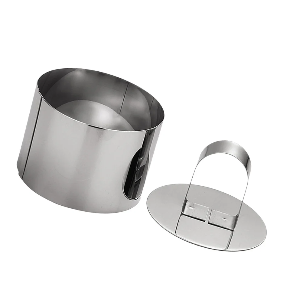 

2Sets Meat Patty Mold Heavy Duty Stainless Steel No Residue Fast Cleaning Small Footprint Multi Purpose Sandwich Maker for Party