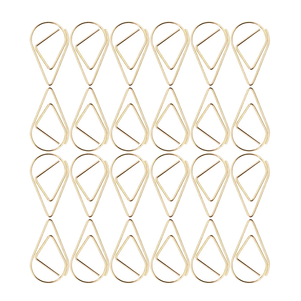 100pcs Metal Paper Clips Small Cute Book Reading Clips Office School Supplies Document Fixing Decorative Paperclips Craft