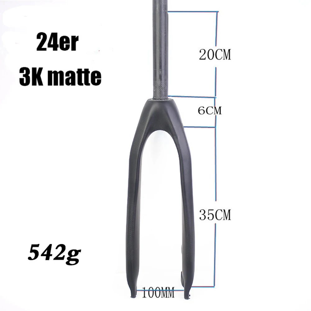 Winowsports 24er Children Kids MTB Carbon Fork 100*9mm 1-1/8\