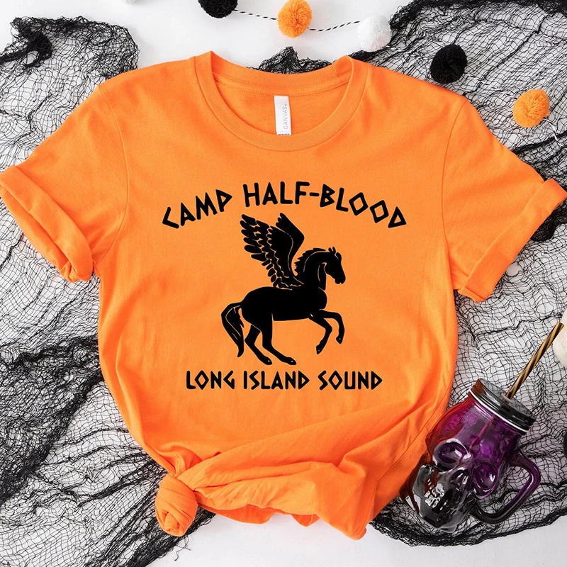 Camp Jupiter Cotton Orange Women T Shirt Orange Camp Half Blood  Tshirt Chronicles Branches Percy Jackson T-shirt Halloween Top