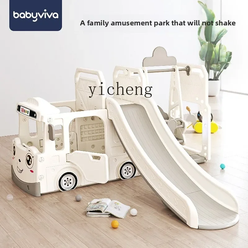Children's Slide Indoor Household Multi-functional Toy Slide Swing Combination Small Playground
