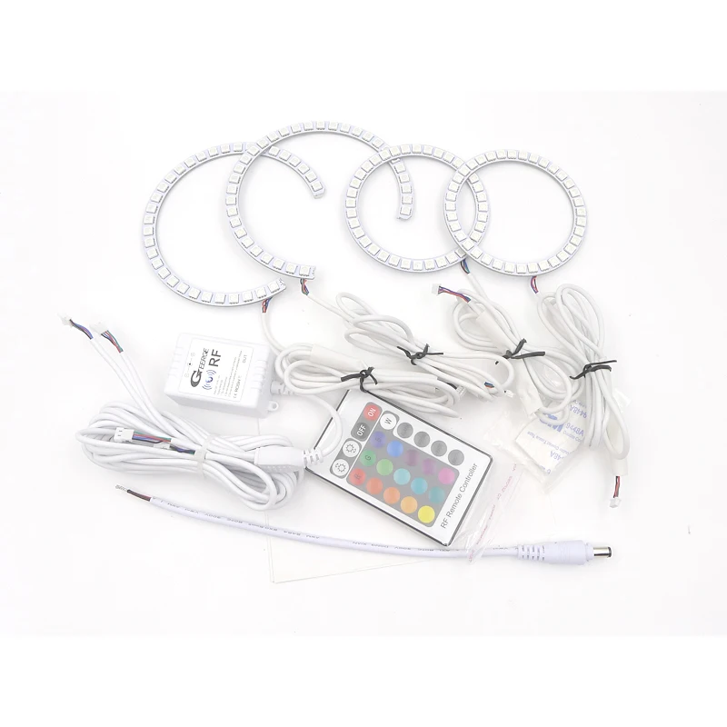 For Honda Accord VIII Acura TSX CU CW RF Remote Bluetooth-compatible App Multi-Color Ultra Bright RGB LED Angel Eyes Halo Rings