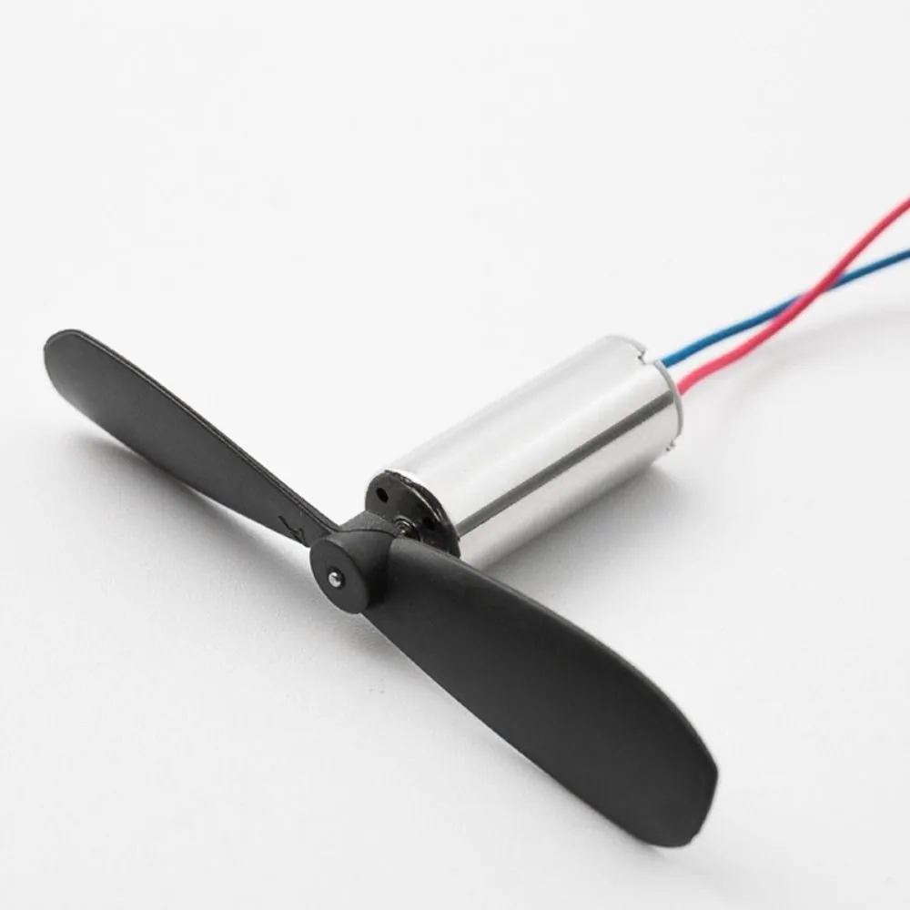 2pcs/set DC3.7-4.2V Coreless DC Motor With Propeller Direct Current Micro DIY Helicopter Parts 716 7*16MM