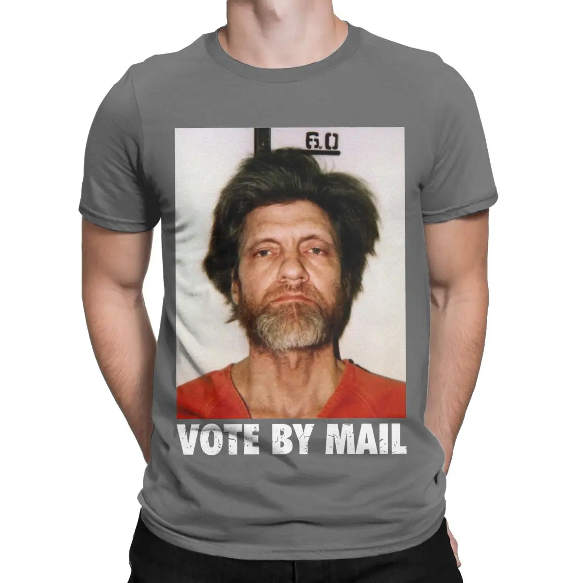 Men Vote By Mail Ted Kaczynski T Shirt 100% Cotton Clothes Vintage Short Sleeve Round Collar Tee Shirt 4XL 5XL T-Shirts