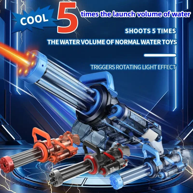 400ml High-Pressure Water gun Long Range Electric Water Gun with Large Capacity Water Tank Automatic water Summer Outdoor Toys