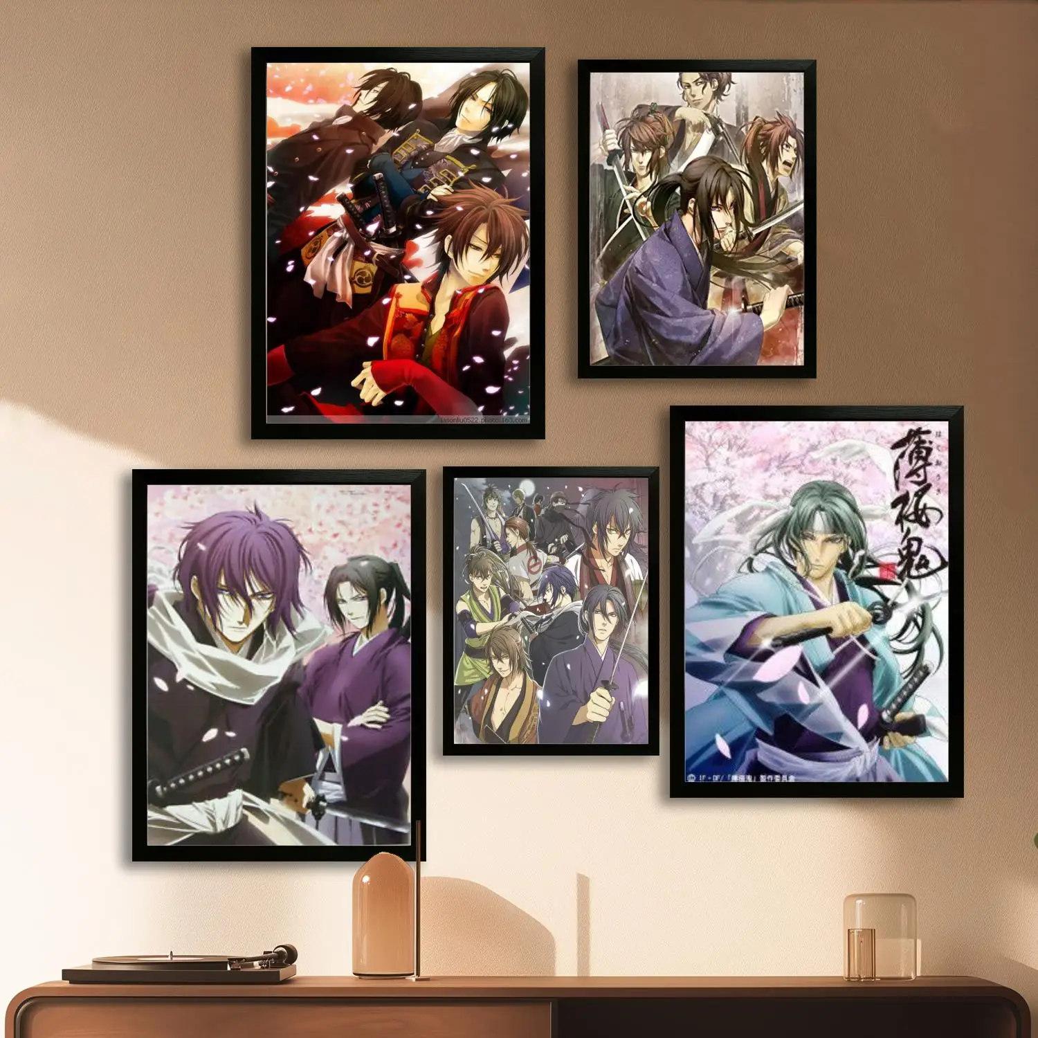 Хакуоуки манга мультфильм холст художественный постер, настенное искусство, картина с принтом, современная семья, декор для спальни, постеры, декоративная живопись