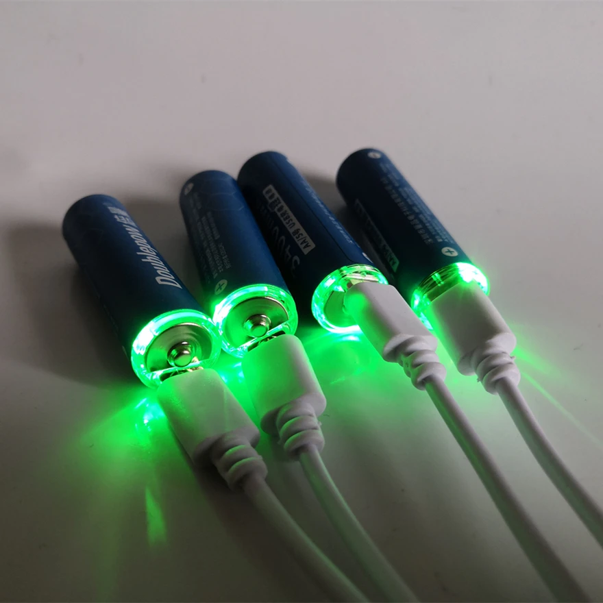 Hot sale 3400mWh 1.5V AA rechargeable battery USB rechargeable lithium polymer battery fast charging via Micro USB cable