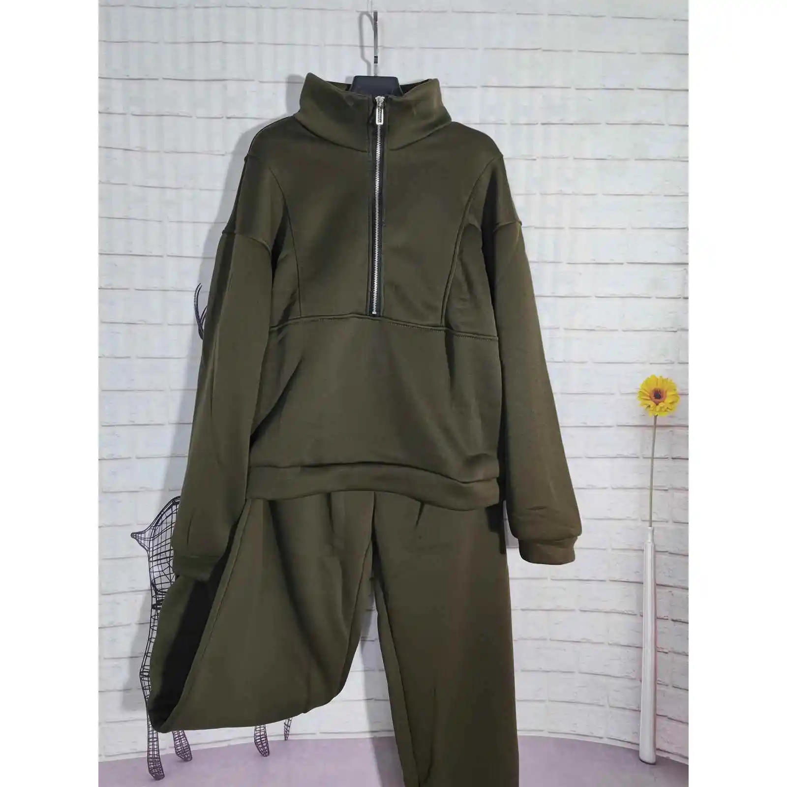 

Women's Two-Piece Sweatirt Sports Street Faion Casual Comfortable Breathable Skin Color adient Design