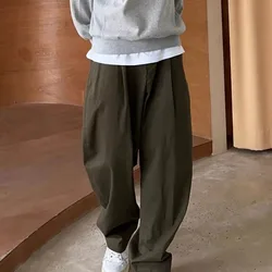 Ice Silk Trousers for Men Thin Cooling Straight Summer Tailoring Cool Office Business Casual Pants Man Long Xxxl Plus Size Big