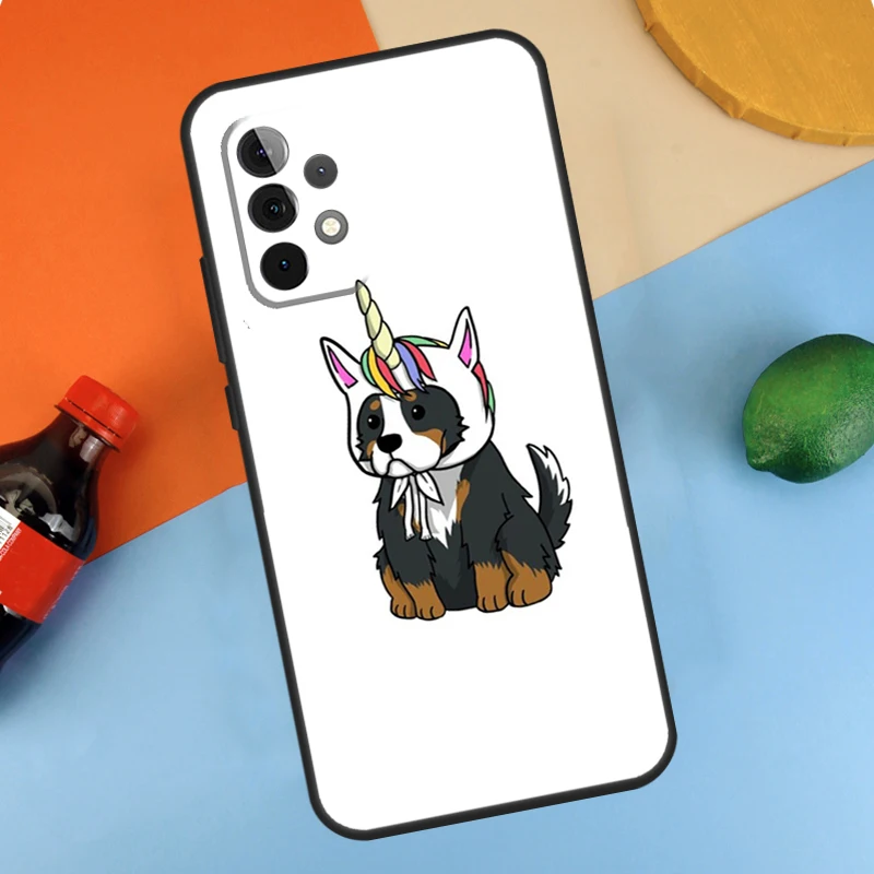 Funny Bernese Mountain Dog Case For Samsung Galaxy A54 A34 A14 A55 A35 A15 A56 A36 A16 A12 A32 A52 A13 A53 A17 A37 A57 - view 2