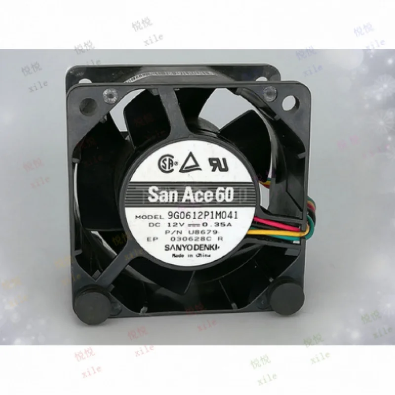 

L L ДЛЯ SANYO 9G0612P1M041 DC12V 0.35A 6038 6 см двойной шариковый вентилятор