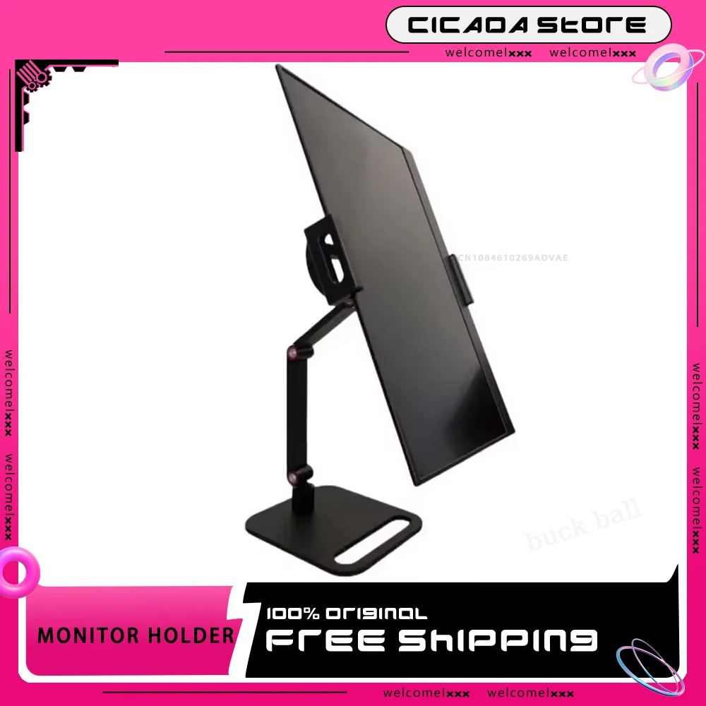 Portable Aluminum Alloy Monitor Holder 15.6 Inch Universal Expandable Display Base Custom Vesa Mount Stand For iPad Switch Phone