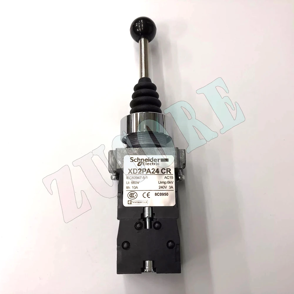 جديد الأصلي شنايدر إلكتريك 22 مللي متر XD2PA24CR عصا التحكم تحكم XD2-PA24CR 4 موقف الذاتي إعادة ضبط الصليب الروك التبديل
