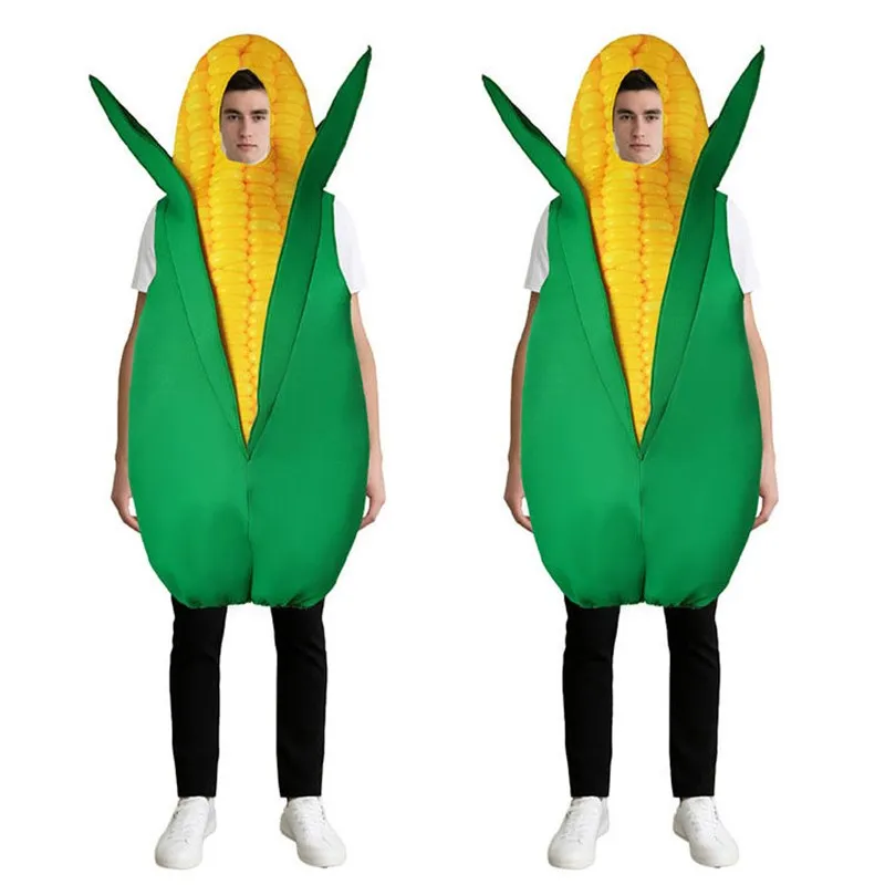 

Halloween Crazy Funny Party Corn Costume Vegetable Old Corn Clothes Workwear Promotional Uniforms Ladies Ethnic Stage Clothes