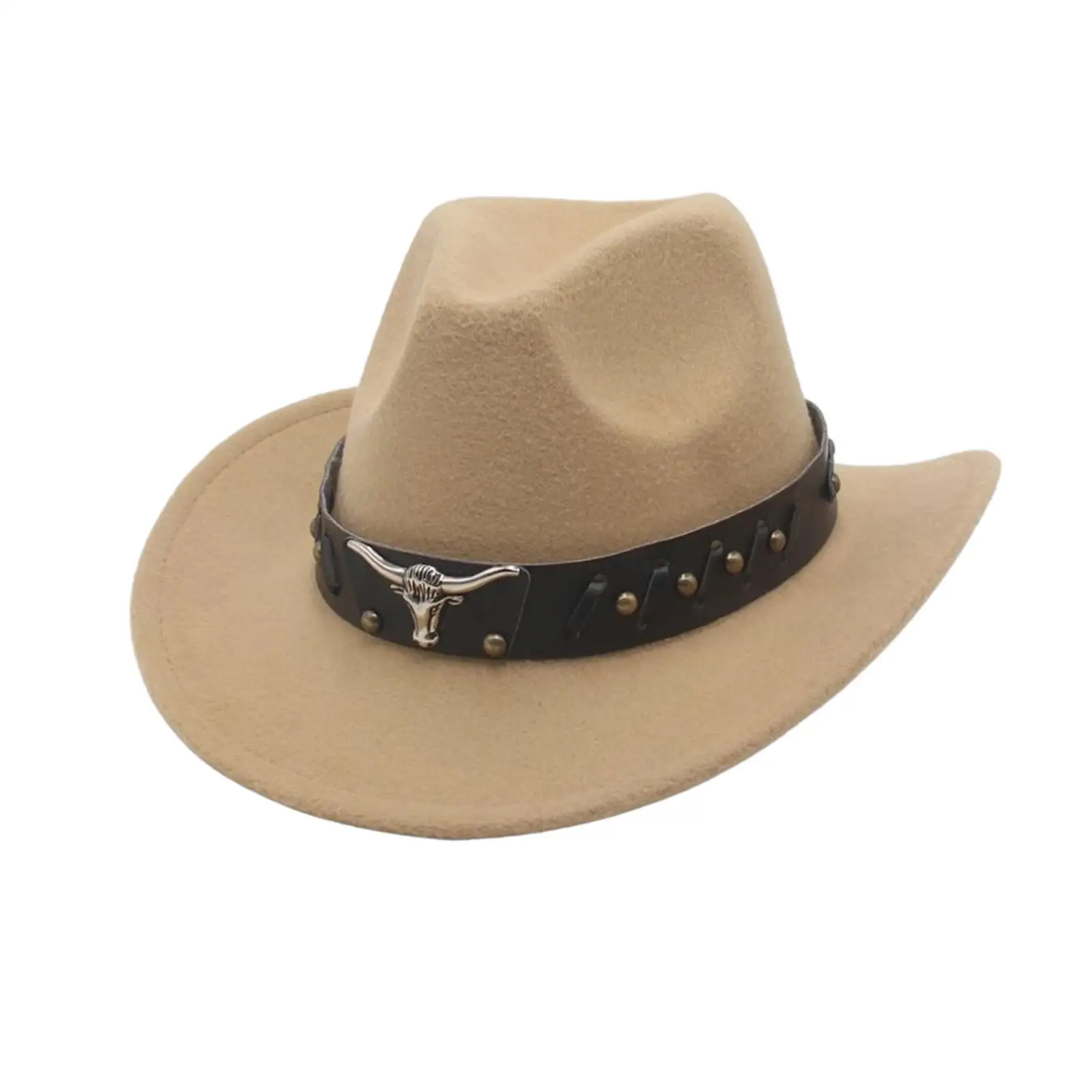 Western Cowboy Hat Cosplay Classic Versatile Women Photo Props Cowgirl Hat Sunhat for Autumn Party Gift Holiday Costume Hiking